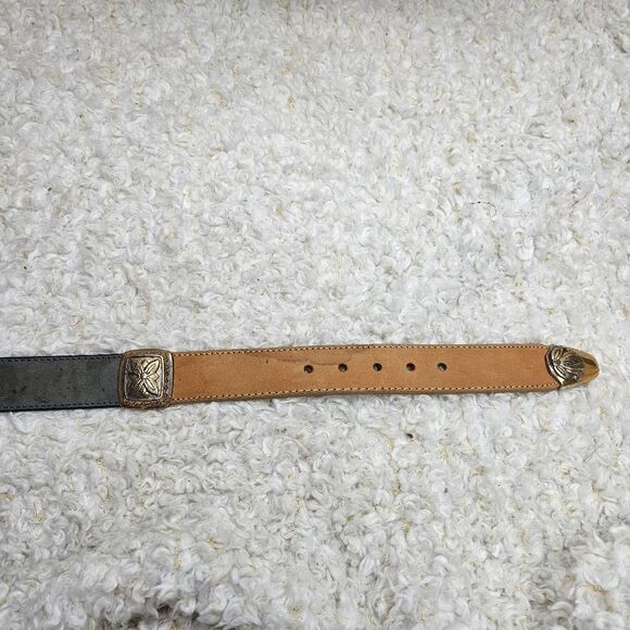 Brighton Vintage Multi-color Leather‎ Belt with Conchos sz Large main image 4